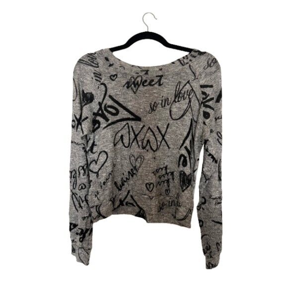 Modern Lux Gray Long Sleeve Top - Picture 2 of 4